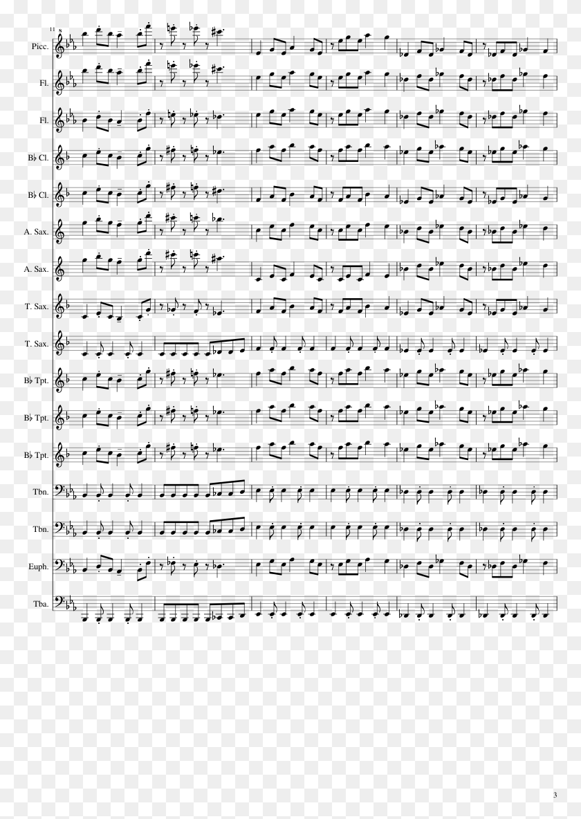 773x1124 Jellyfish Jam Sheet Music 3 Of 4 Pages English Folk Song Suite Alto Sax Sheet, Gray, World Of Warcraft HD PNG Download