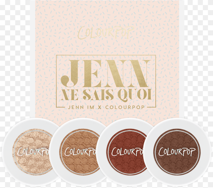 933x825 Jenn Im Colourpop Jenn Ne Sais Quoi Eyeshadow Collection, Face, Head, Person, Cosmetics Sticker PNG