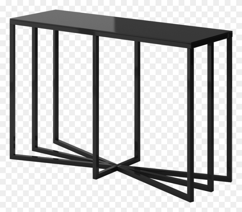 835x723 Jenna Modern Console Table Coffee Table, Furniture, Fence, Chair HD PNG Download
