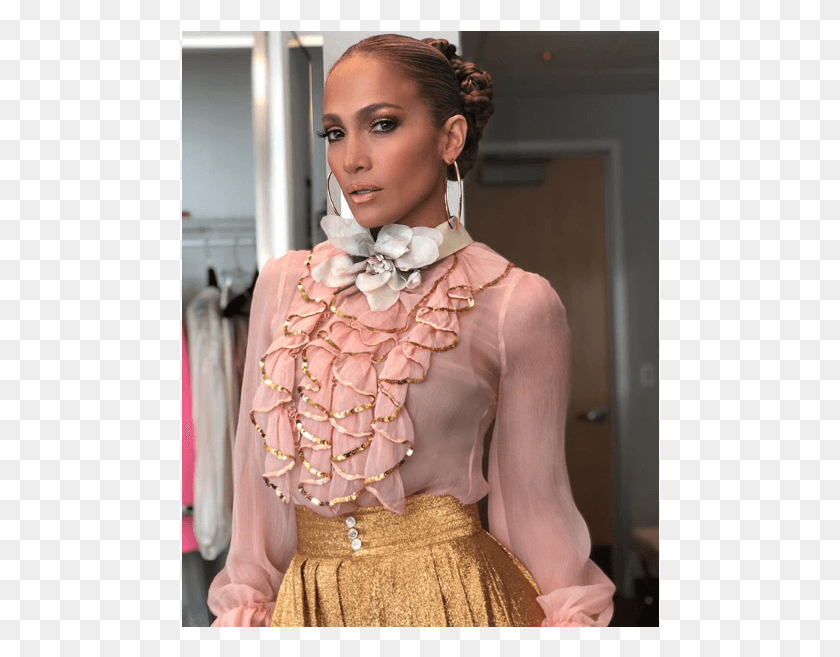478x597 Jennifer Lopez Make Up 2018, Clothing, Apparel, Blouse HD PNG Download
