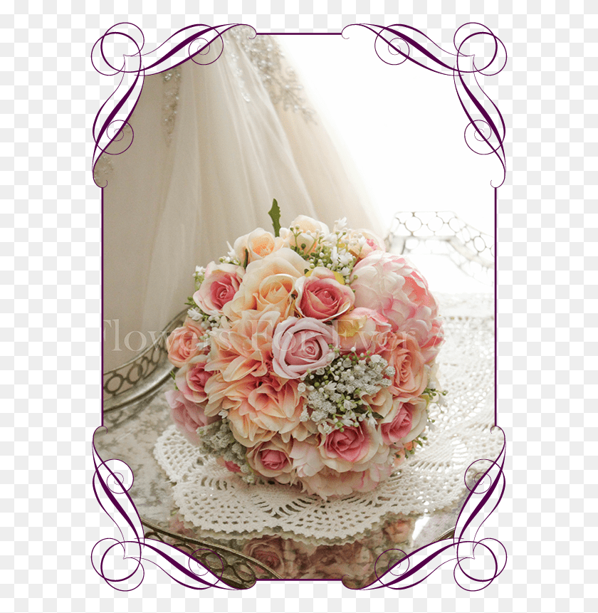 587x801 Jenny Package Ii Flowers For Ever After Artificial Bridesmaid Peony And Roses Bouquets, Plant, Flower Bouquet, Flower Arrangement HD PNG Download