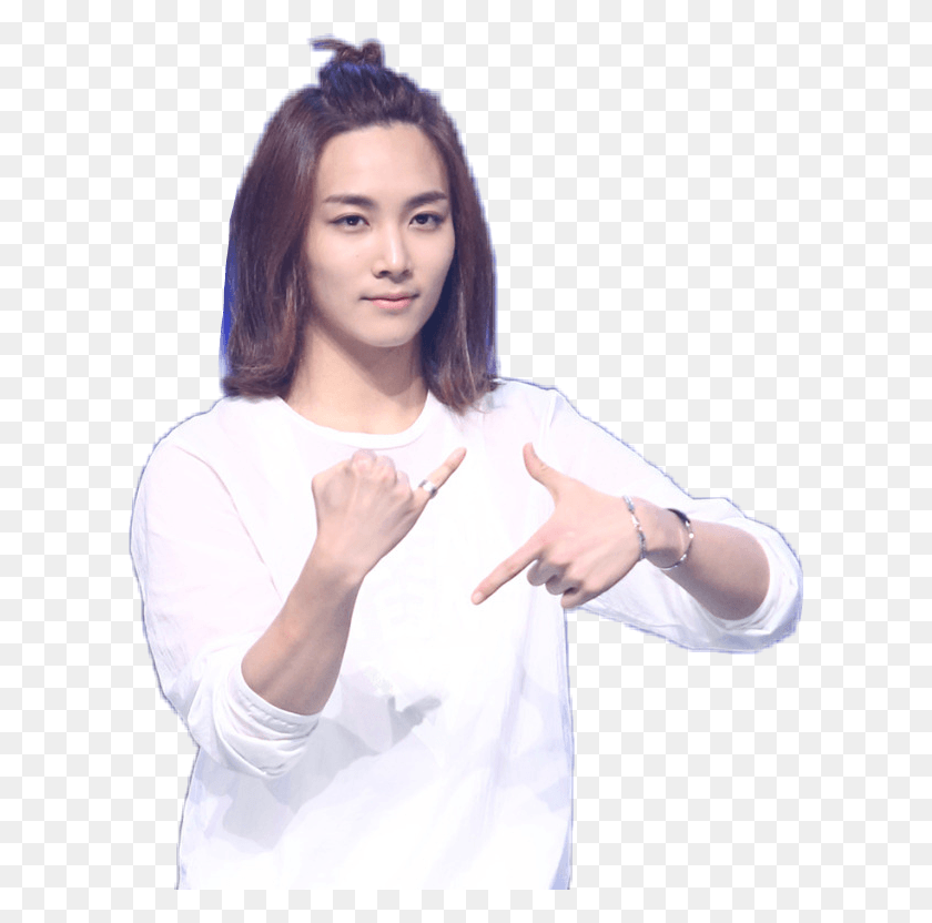 608x772 Jeonghan Seventeen Kpop Sticker By Trinity Luna Girl, Person, Human, Sleeve HD PNG Download