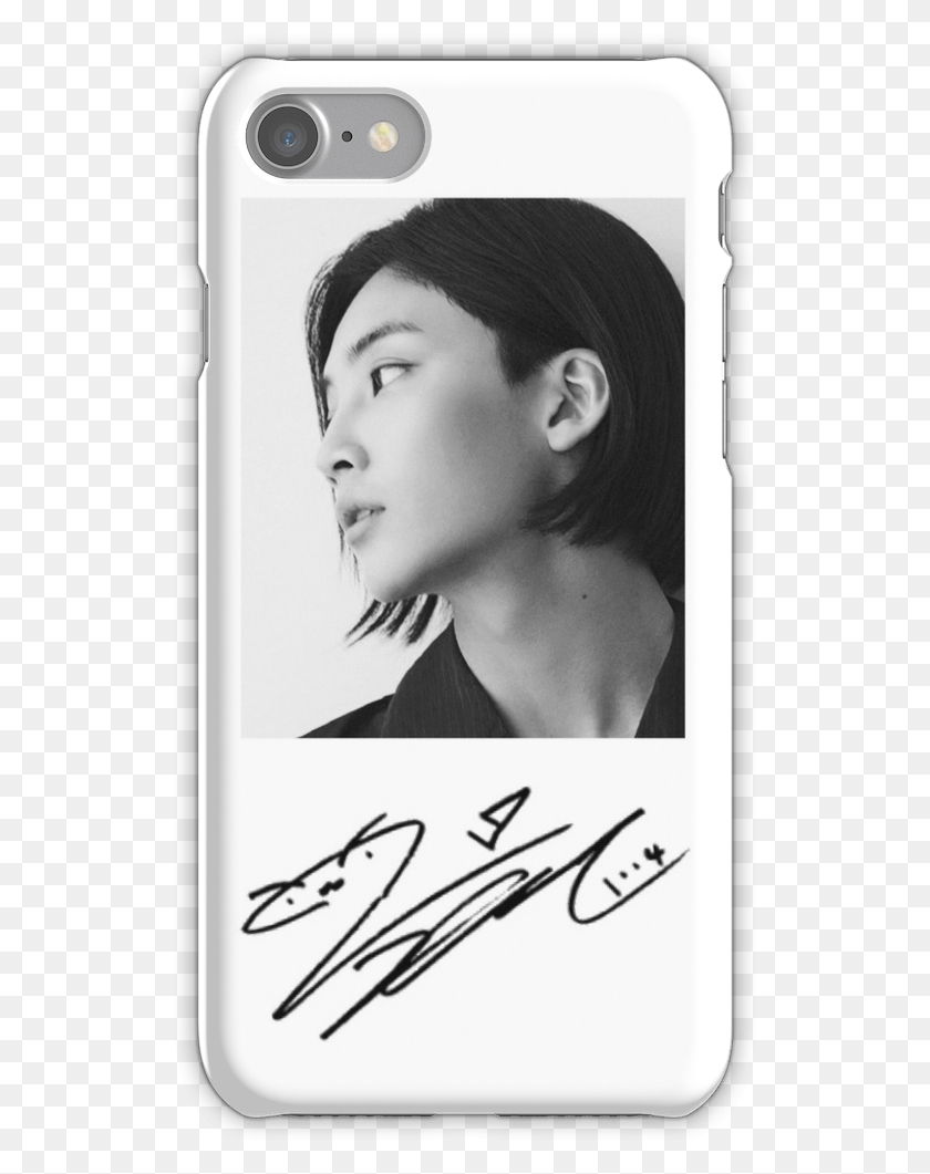 527x1001 Jeonghan Signature Iphone 7 Snap Case Jeonghan Seventeen Signature, Person, Human, Text HD PNG Download