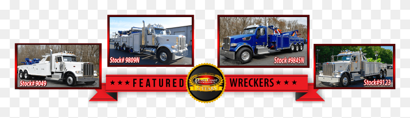 1868x437 Jerr Dan Heavy Duty Wreckers Amp 5060 Ton Rotators Trailer Truck, Vehicle, Transportation, Fire Truck HD PNG Download