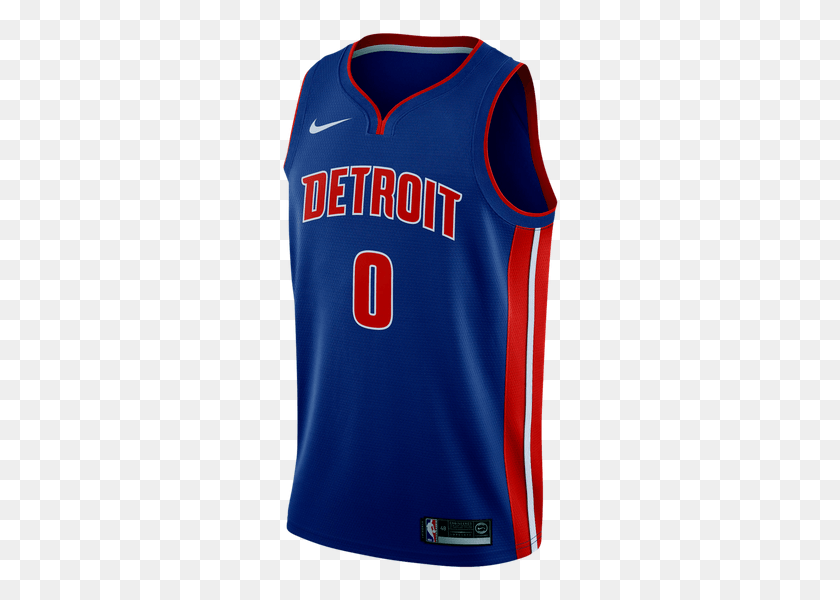 280x540 Jersey Nike Nba Detroit Pistons Andre Drummond Sports Jersey, Clothing, Apparel, Shirt HD PNG Download