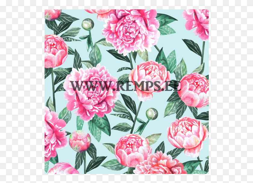 546x546 Jersey Pioni Fabric Mint Nappinja Pioni, Plant, Peony, Flower HD PNG Download