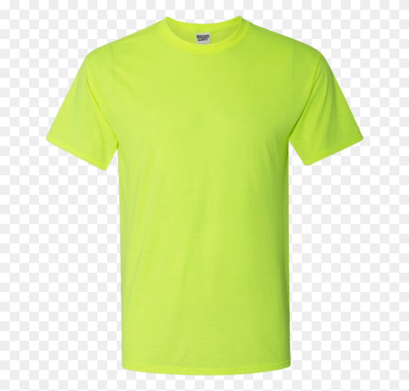 655x743 Jerzees Dry Power Safety Green T Shirts Active Shirt, Clothing, Apparel, T-shirt HD PNG Download