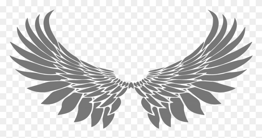 1235x609 Jesse Smith Wings Neck Tattoo, Symbol, Emblem, Bird HD PNG Download