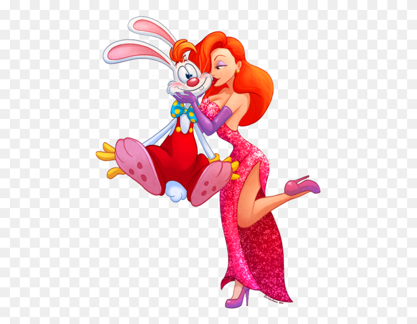 457x594 Jessica Rabbit By Chelsea Kenna Jessica Rabbit With Roger, Performer, Person, Human HD PNG Download