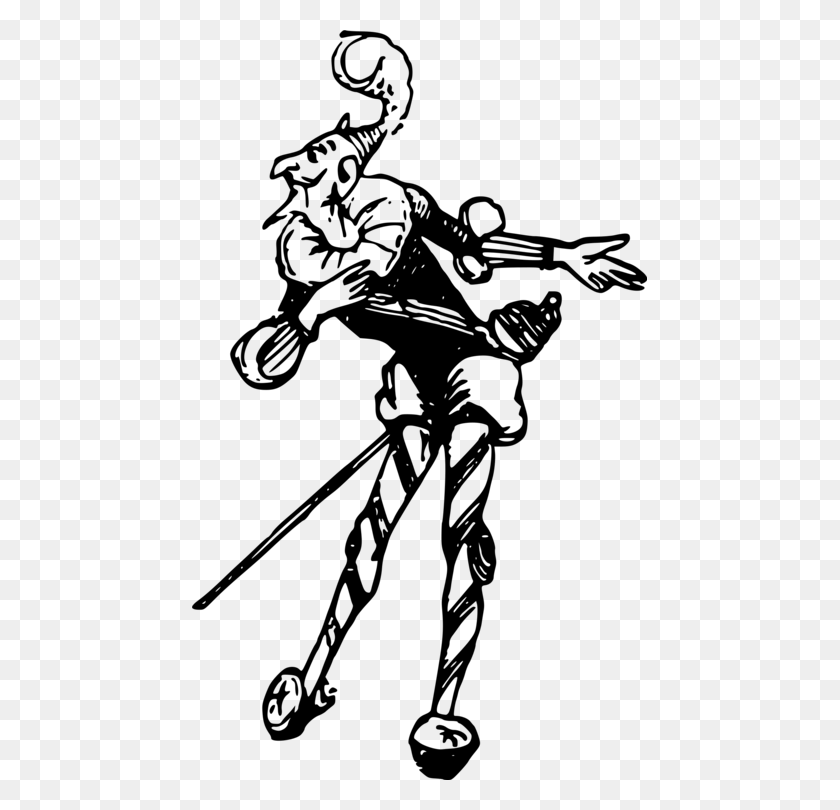 455x750 Шут Рисование Комик Клоун Арт Бобо Да Корте Десенхо, Серый, Мир Варкрафта Png Скачать