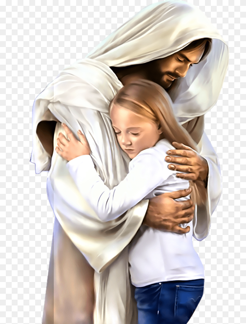 Jesus Christ, Hugging, People, Person, Adult Sticker PNG