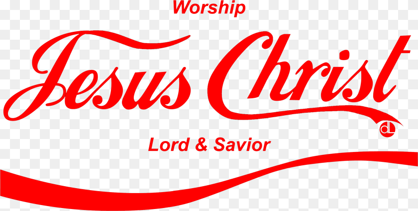 2099x1062 Jesus Christ Coke, Beverage, Soda, Text Clipart PNG