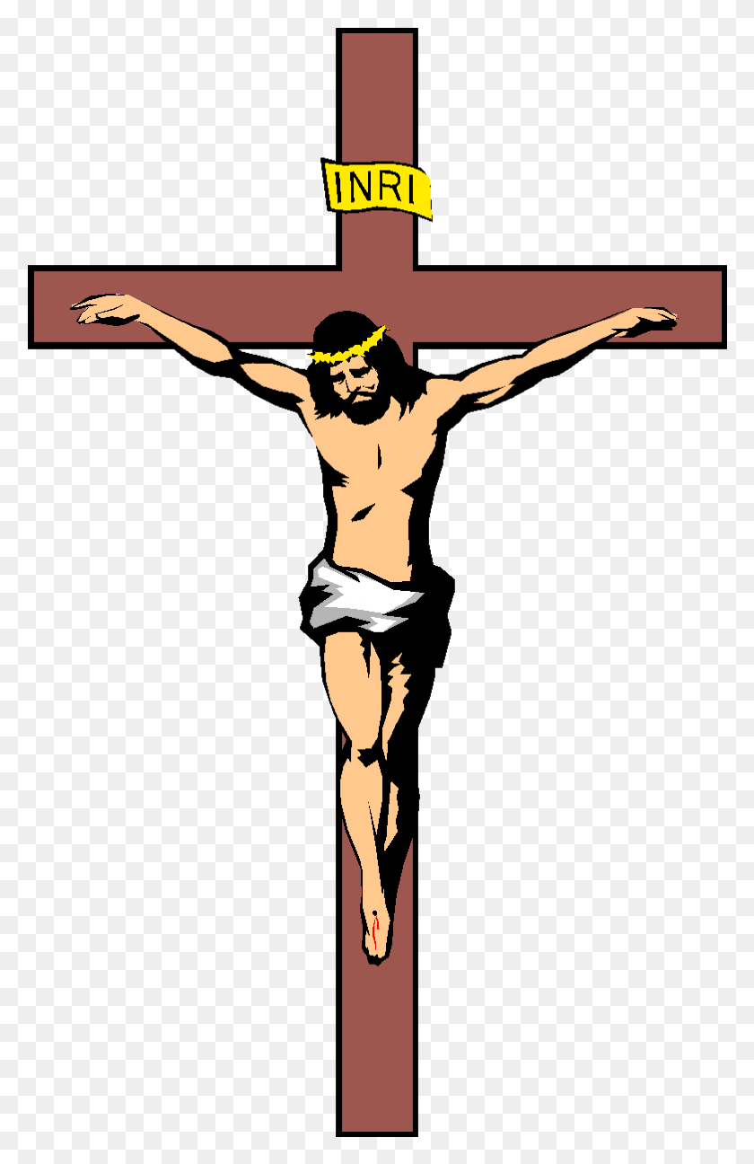 782x1240 Jesus Dies On The Cross Clipart, Symbol, Person, Human HD PNG Download
