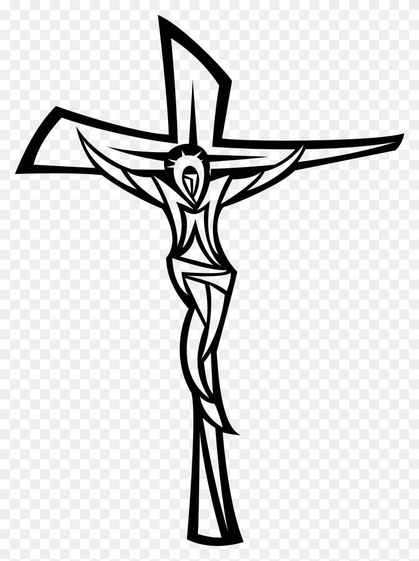 1779x2428 Jesus Drawing Crucifix Cruz De Cristo Dibujo, Gray, World Of Warcraft HD PNG Download