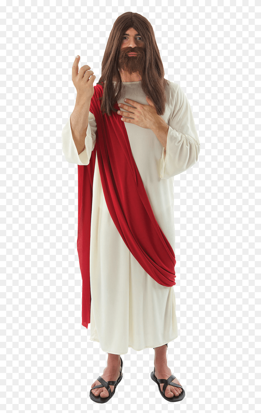 450x1269 Jesus Robe Jesus Dressing, Clothing, Apparel, Sleeve HD PNG Download