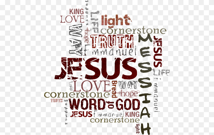 496x530 Jesus Word, Advertisement, Poster, Text Clipart PNG
