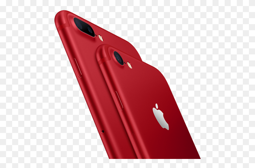 488x496 Jet Black And Red Whereas The Iphone 7 Is Available Iphone 7 Aids Awareness, Electronics, Phone, Mobile Phone HD PNG Download