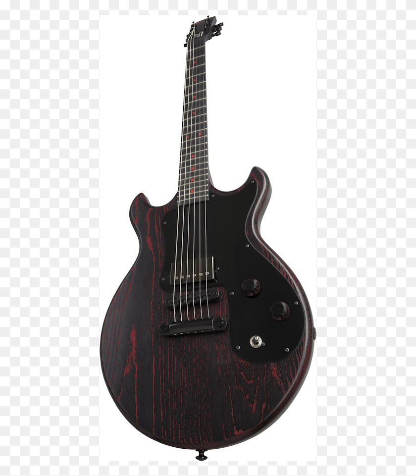 439x901 Jet Black Cherry Electric Guitar, Guitar, Leisure Activities, Musical Instrument HD PNG Download