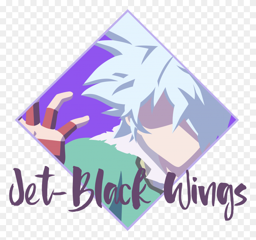 5442x5088 Jet Black Wings Shun Kaido The Disastrous Life Of Saiki K., Hand, Triangle, Graphics HD PNG Download