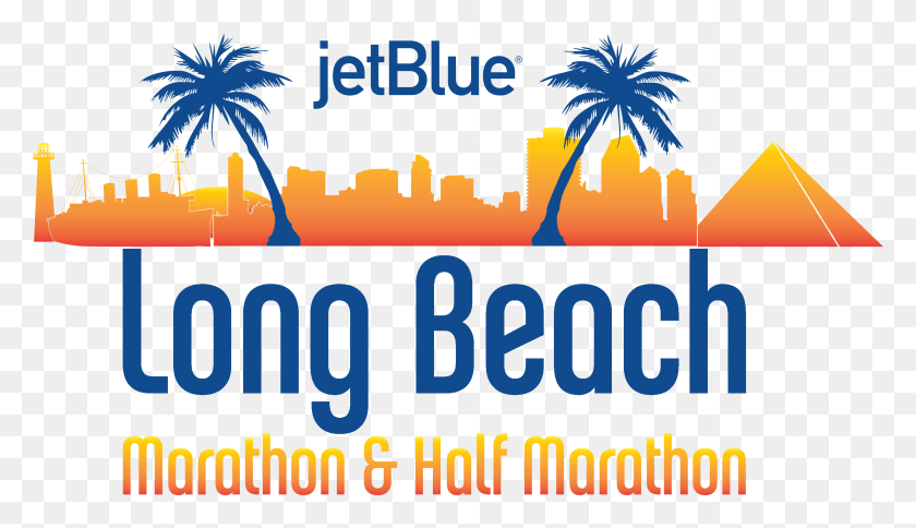2776x1510 Логотип Jetblue Lb Marathon Логотип Bluelb Long Beach Marathon, Текст, Графика Hd Png Скачать