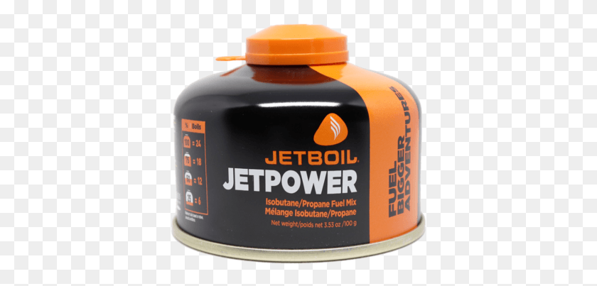 361x343 Jetboil Jetpower Fuel Gas Tank 230g 100 Gram Jf100 Jetboil Fuel, Bottle, Cosmetics, Label HD PNG Download
