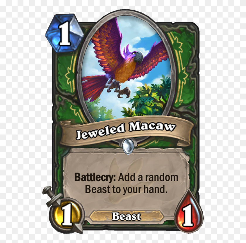553x771 Jeweled Macaw Card Hearthstone Jeweled Macaw, Absinthe, Liquor, Alcohol HD PNG Download