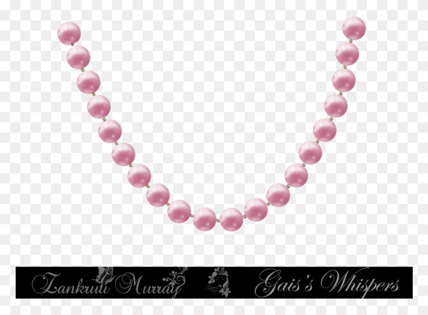 1025x734 Jewelry Clipart Beaded Necklace Pink Pearls Clip Art, Accessories, Accessory, Bead Necklace HD PNG Download
