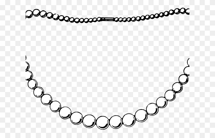 640x480 Jewelry Clipart Pearl Black And White Jewelry Clipart, Accessories, Accessory, Necklace HD PNG Download