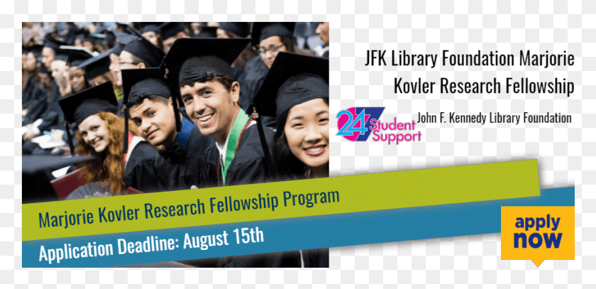 901x401 Jfk Library Foundation Marjorie Kovler Research Fellowship Winston Cigarettes Philippines 2018, Person, Human, Graduation HD PNG Download
