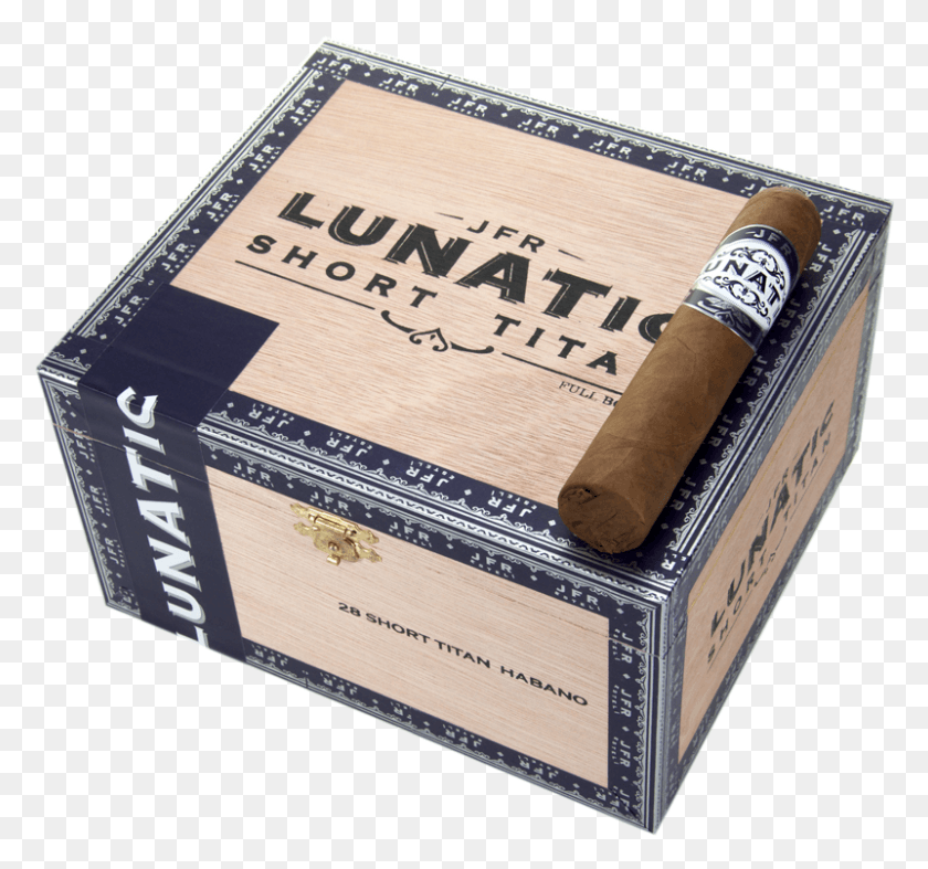 801x747 Descargar Png Jfr Cigars Lunatic Short Titan 4 34X60 Habano Box, Cartón, Arma Hd Png