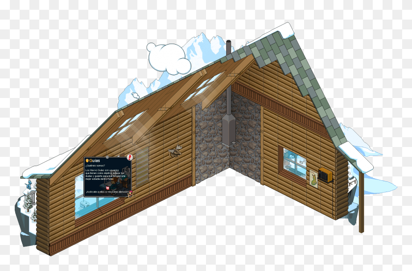 1715x1086 Jgrf Habbo Christmas Room Ad, Housing, Building, House HD PNG Download