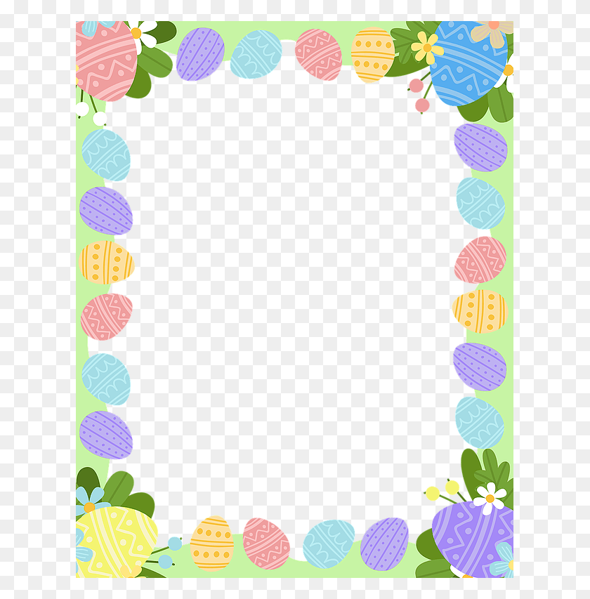 623x793 Jh Easter Border Valentine Candy Hearts Border, Graphics, Floral Design HD PNG Download