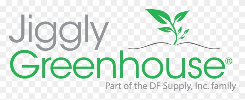 1005x366 Jiggly Greenhouse Jiggly Greenhouse, Text, Plant, Symbol HD PNG Download