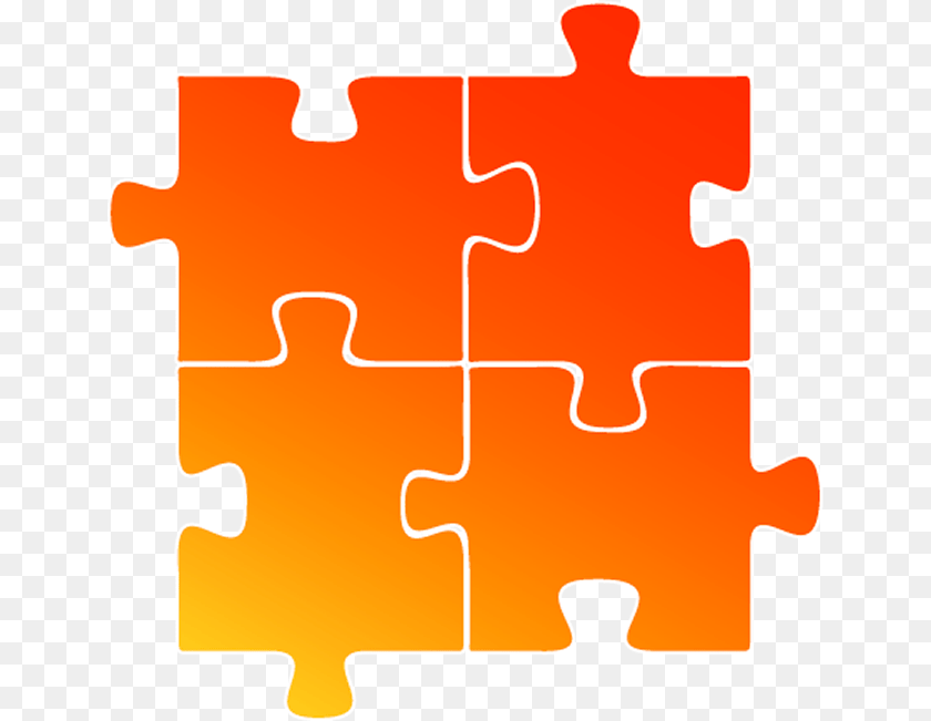 647x651 Jigsaw Puzzle Pieces Orange Puzzle Piece Vector, Game, Jigsaw Puzzle Sticker PNG