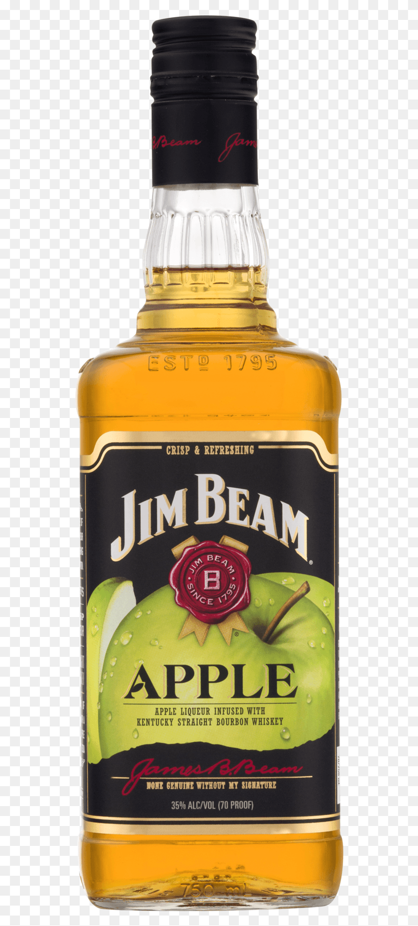 540x1801 Jim Beam Apple, Liquor, Alcohol, Beverage HD PNG Download