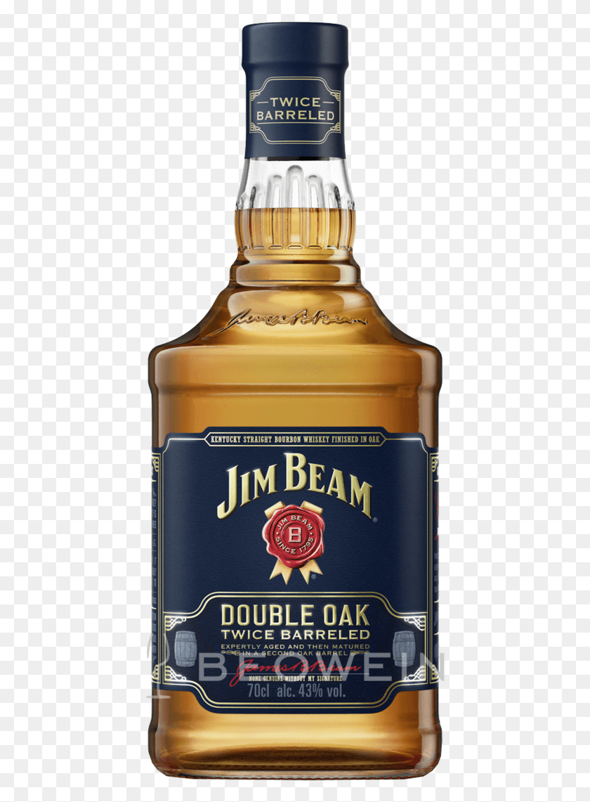 427x1081 Jim Beam Double Oak Bourbon Whiskey 07 L Jim Beam Double Oak Twice Barreled, Liquor, Alcohol, Beverage HD PNG Download