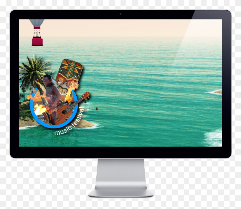 816x699 Jim Beam Island Apple Led Cinema Display, Monitor, Screen, Electronics HD PNG Download