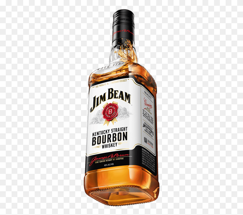 264x682 Jim Beam Jim Beam Bourbon Whisky, Liquor, Alcohol, Beverage HD PNG Download