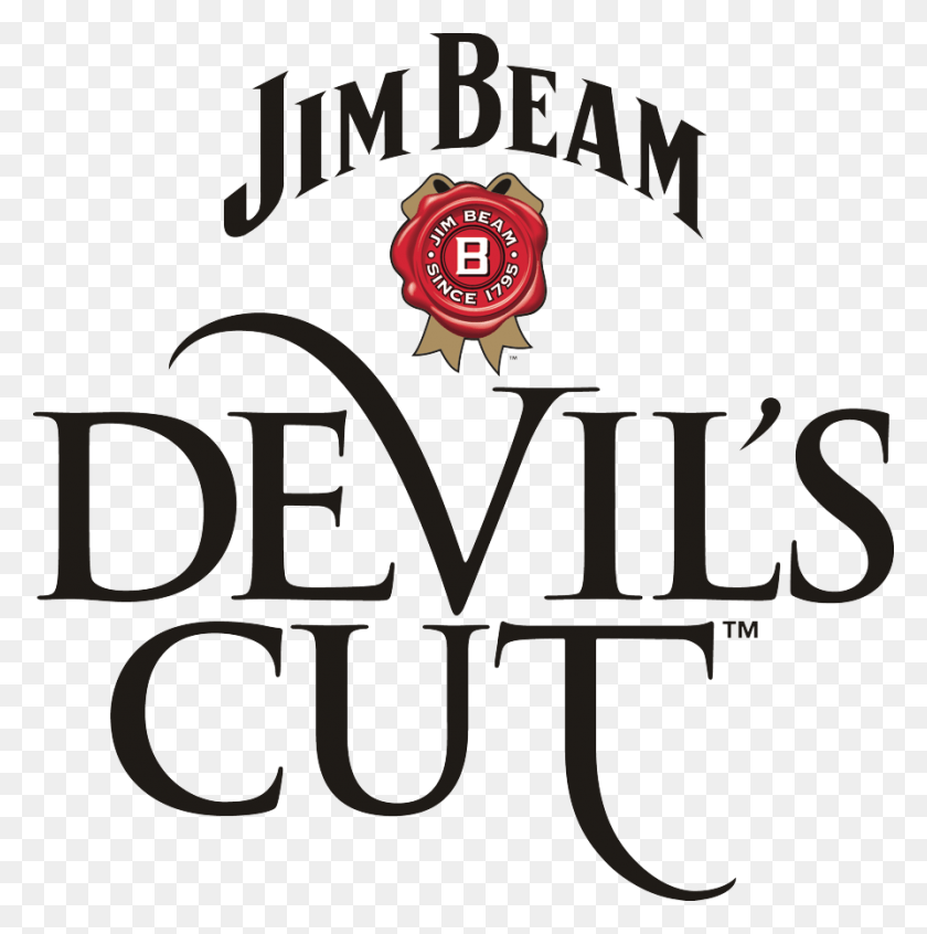 893x900 Descargar Png Jim Beam Devils Cut Logo, Etiqueta, Texto, Alfabeto Hd Png