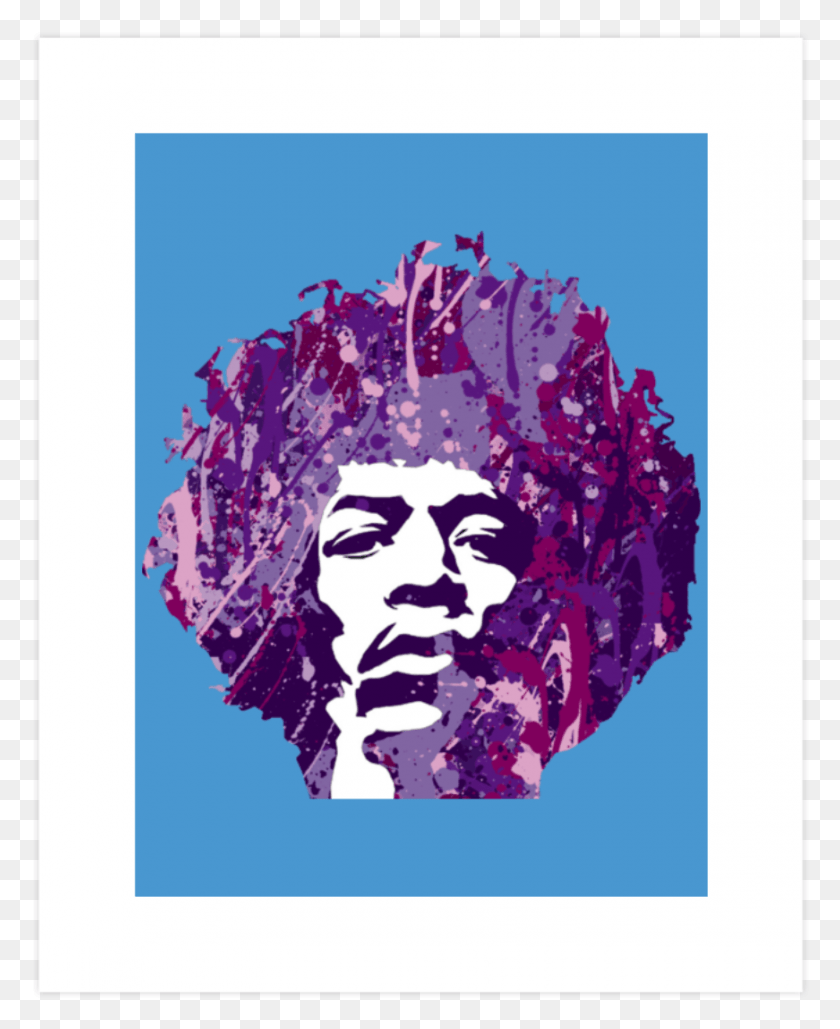 871x1083 Jimi Hendrix Hoodie Graphic Design T Shirt Jimi Hendrix Stencil, Poster, Advertisement, Purple HD PNG Download