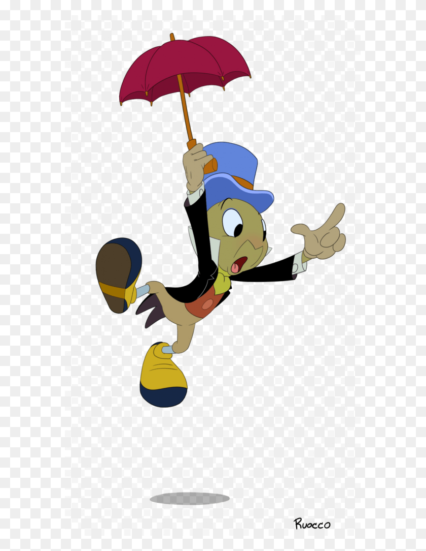 583x1024 Jiminy Cricket Pic Jiminy Cricket With Umbrella, Texture, Sport, Sports HD PNG Download