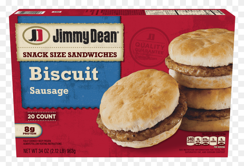 2401x1583 Jimmy Dean Snack Size Sausage Biscuit Sandwiches Jimmy Dean Sausage Biscuits HD PNG Download
