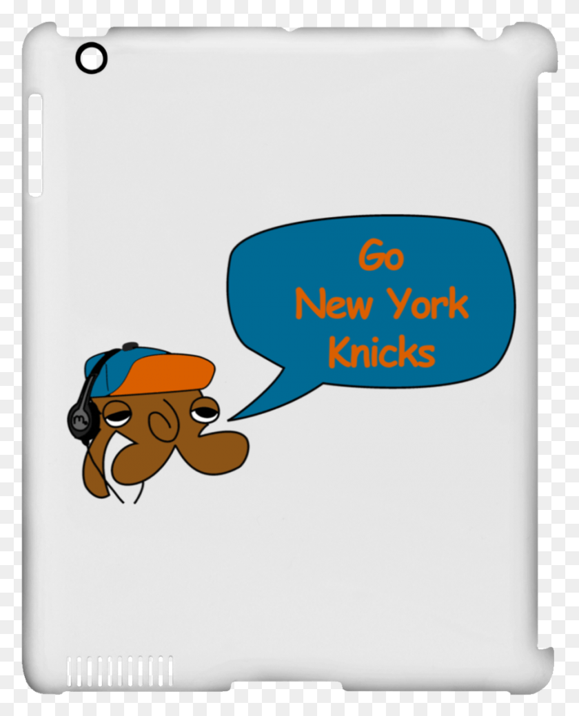 900x1130 Descargar Png Jimmyray New York Knicks Ipad Clip Case Apple Ipad Family, Texto, Animal, Mamífero Hd Png