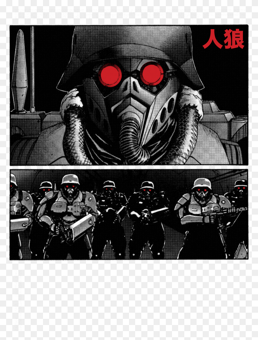 3391x4562 Jin Roh Panzer Cops Черный Миниатюра Panzer Cop Comic Kerberos, Свет, Светофор, Жонглирование Png Скачать