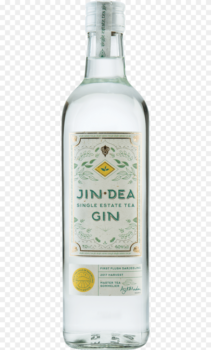 353x1390 Jindea Single Estate Tea Gin Glass Bottle, Alcohol, Beverage, Liquor, Beer PNG