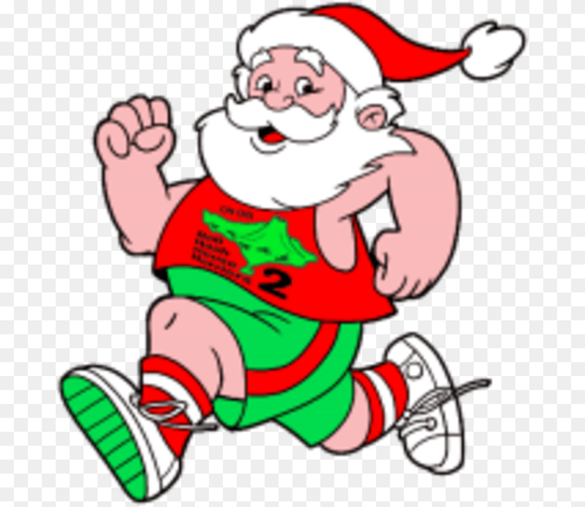 Jingle Bell Jog Santa Claus Running, Baby, Elf, Person, Face PNG