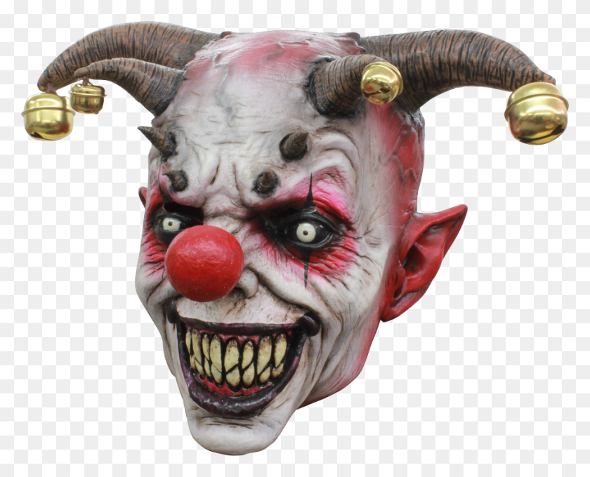 900x715 Jingle Jangle Mask Creepy Clown Mask, Performer, Cow, Cattle HD PNG Download