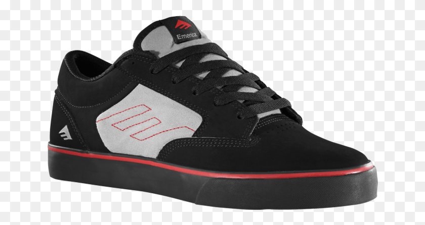 654x386 Descargar Png Jinx Negro Rojo Gris Zapato De Skate, Calzado, Ropa Hd Png