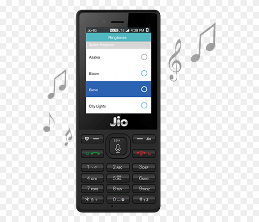 562x659 Descargar Png Jio Keypad Feature Phone Negro 512 Mb Ram4Gb Rom Jio Phone, Teléfono Móvil, Electrónica Hd Png