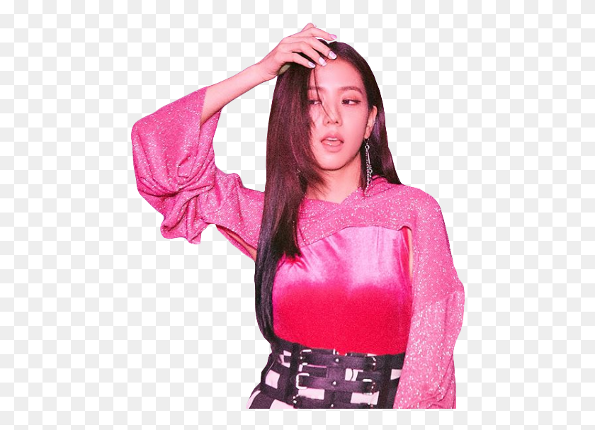 474x547 Jisoo Blackpink Pink Lisa Jennie Rose Kpop K Pop Jisoo Blackpink Aesthetic, Clothing, Apparel, Dance Pose HD PNG Download